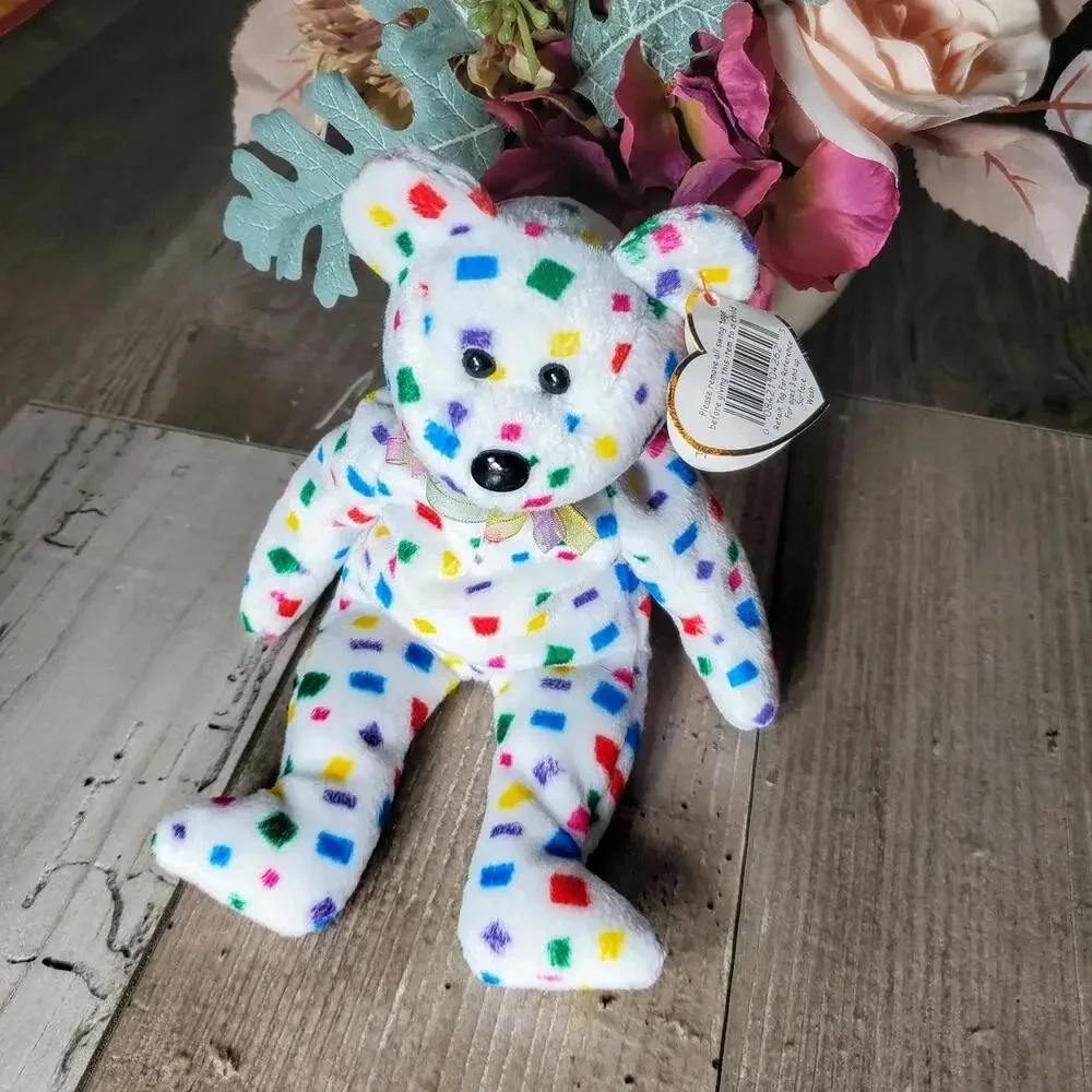 Ty 2K TY Beanie Baby Multicolored Bear Beanie Baby Original EUC 2000s